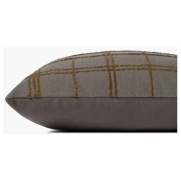 Featuring Charcoal / Olive Pillow by Loloi at Amethyst Home. This pillow was curated to celebrate a wabi sabi, handmade design aesthetic.
Closure: Hidden FlapEdge Treatment: Knife EdgeBack Color: Grey. Amethyst Home provides interior design, new home construction design consulting, vintage area rugs, and lighting in the Newport Beach metro area.