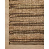Featuring Chris Loves Julia x Loloi Judy Natural / Chocolate Rug by Loloi at Amethyst Home. Hand Woven76% Jute l 24% CottonJUD-06 Natural / ChocolatePile Height: 0.5". Amethyst Home provides interior design, new home construction design consulting, vintage area rugs, and lighting in the Los Angeles metro area.