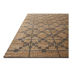 Featuring Chris Loves Julia x Loloi Judy Natural / Graphite Rug by Loloi at Amethyst Home. Hand Woven76% Jute l 24% CottonJUD-05 Natural / GraphitePile Height: 0.5". Amethyst Home provides interior design, new home construction design consulting, vintage area rugs, and lighting in the San Diego metro area.