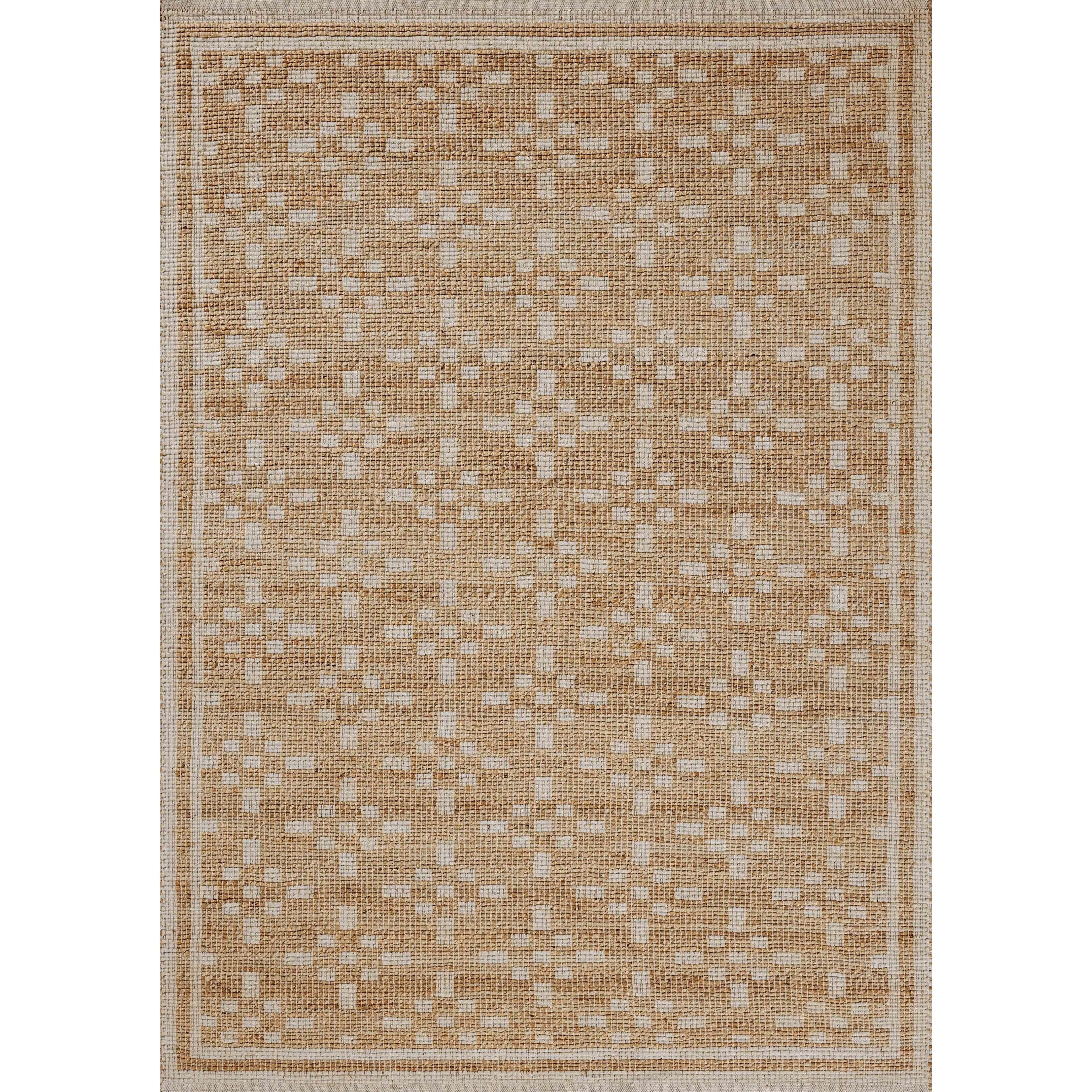 Featuring Chris Loves Julia x Loloi Judy Natural / Ivory Rug by Loloi at Amethyst Home. Soft texture meets fresh appeal in this signature rug collaboration from Chris Loves Julia and Loloi. This rug is handmade with a striking geometric pattern that grounds its minimalist motifs in natural tones. The jute-forward blend offers a supple yet sturdy tread for ele. Amethyst Home provides interior design, new home construction design consulting, vintage area rugs, and lighting in the Seattle metro area.