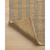 Featuring Chris Loves Julia x Loloi Judy Natural / Sky Rug by Loloi at Amethyst Home. Hand Woven76% Jute l 24% CottonJUD-04 Natural / SkyPile Height: 0.5". Amethyst Home provides interior design, new home construction design consulting, vintage area rugs, and lighting in the Austin metro area.