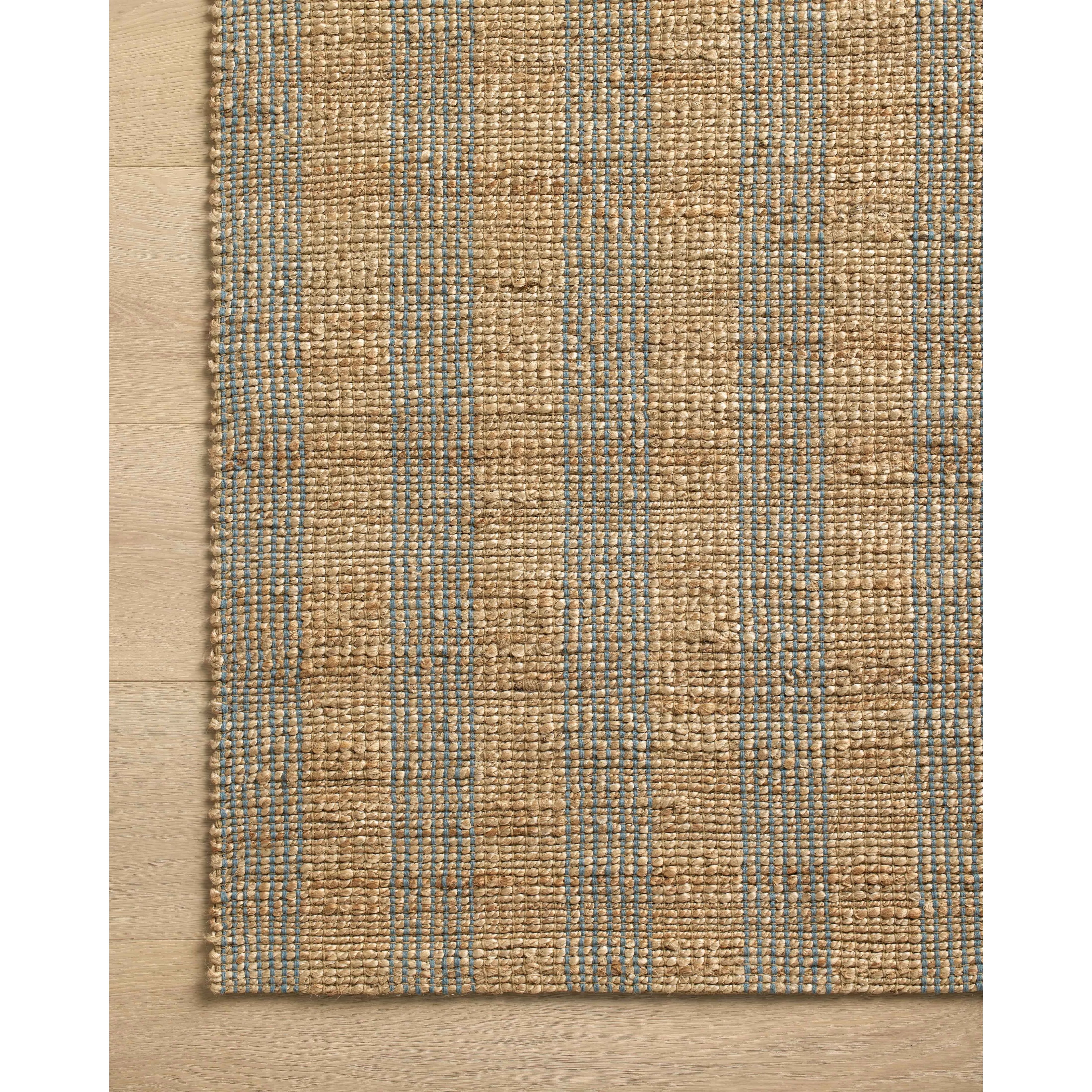 Featuring Chris Loves Julia x Loloi Judy Natural / Sky Rug by Loloi at Amethyst Home. Hand Woven76% Jute l 24% CottonJUD-04 Natural / SkyPile Height: 0.5". Amethyst Home provides interior design, new home construction design consulting, vintage area rugs, and lighting in the Nashville metro area.