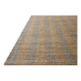 Featuring Chris Loves Julia x Loloi Judy Natural / Sky Rug by Loloi at Amethyst Home. Hand Woven76% Jute l 24% CottonJUD-04 Natural / SkyPile Height: 0.5". Amethyst Home provides interior design, new home construction design consulting, vintage area rugs, and lighting in the Tampa metro area.