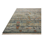 Featuring Dominic Slate / Multi Hand-Knotted Rug by Loloi at Amethyst Home. The hand-knotted Dominic Collection features loose, freeform motifs that give the rug a sense of depth and romance. Dominic’s shade-shifting palette is based on the horizontal lines of varying tones you’d encounter in antique Persian rugs. This GoodWeave certified collection is made of wool and cotton in India, en. Amethyst Home provides interior design, new construction, custom furniture, and rugs for San Diego metro area