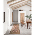 Featuring Heirloom Brick / Sand Hand-Knotted Rug by Loloi at Amethyst Home. Bring a touch of antiqued beauty into your home with our Heirloom collection. This wool and cotton collection tastefully honor the art of hand knotted rugs from India. Heirloom evokes a sense of unique sophistication with its traditional Serapi rug color palettes and vintage designs.                 Hand Knotted8. Amethyst Home provides interior design, new construction, custom furniture, and rugs for Scottsdale metro area