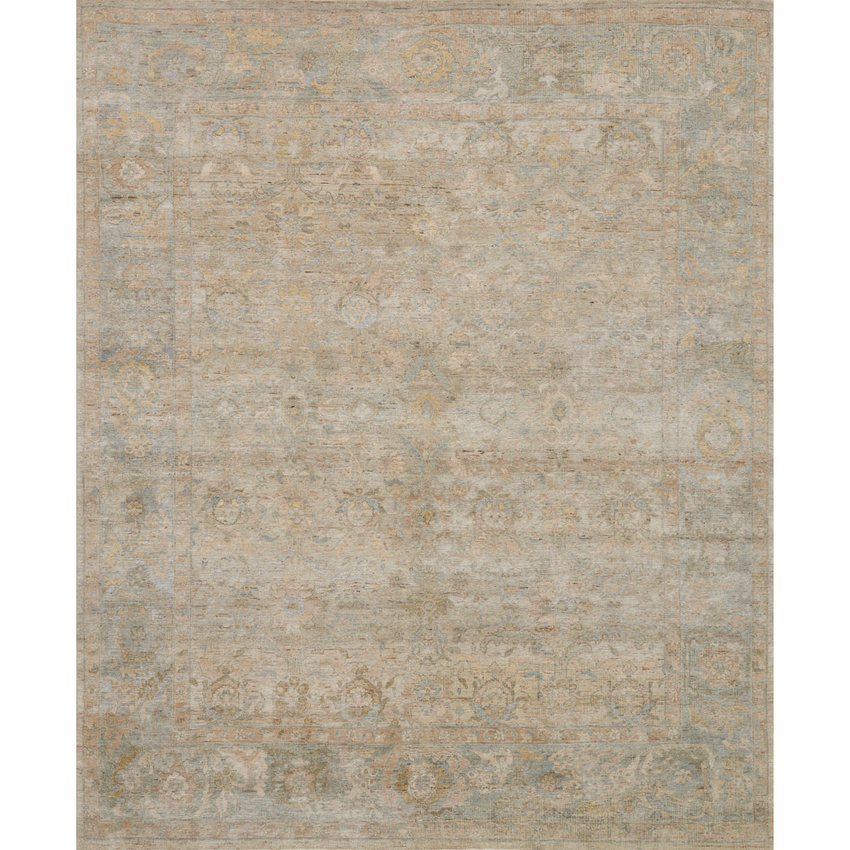 Legacy Ash/Lagoon Hand-Knotted Rug