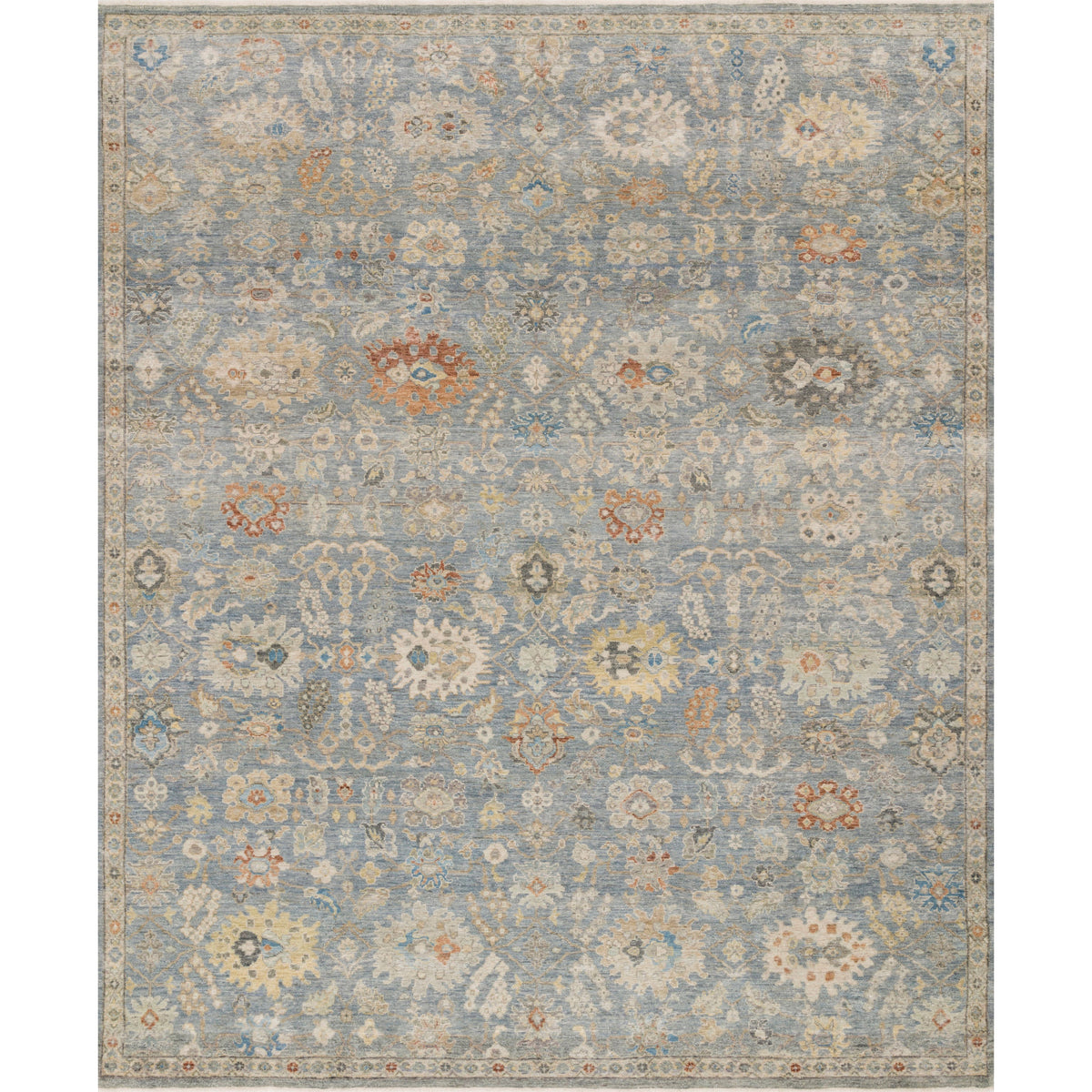Legacy Blue / Multi Hand-Knotted Rug
