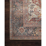 Featuring Loren Brick/Multi Rug by Loloi at Amethyst Home. The Loren Brick/Multi area rug from Loloi captures the spirit of a one-of-a-kind vintage or antique area rug. You will love this rug because the rug is: 
Perfect for families with kids and pets
Very easy to clean and maintain
Comes in big area rug sizes and as cute kitchen and hallway runners
Looks gorgeous with the intricate . Amethyst Home provides interior design, new construction, custom furniture, and rugs for the Chicago metro area.