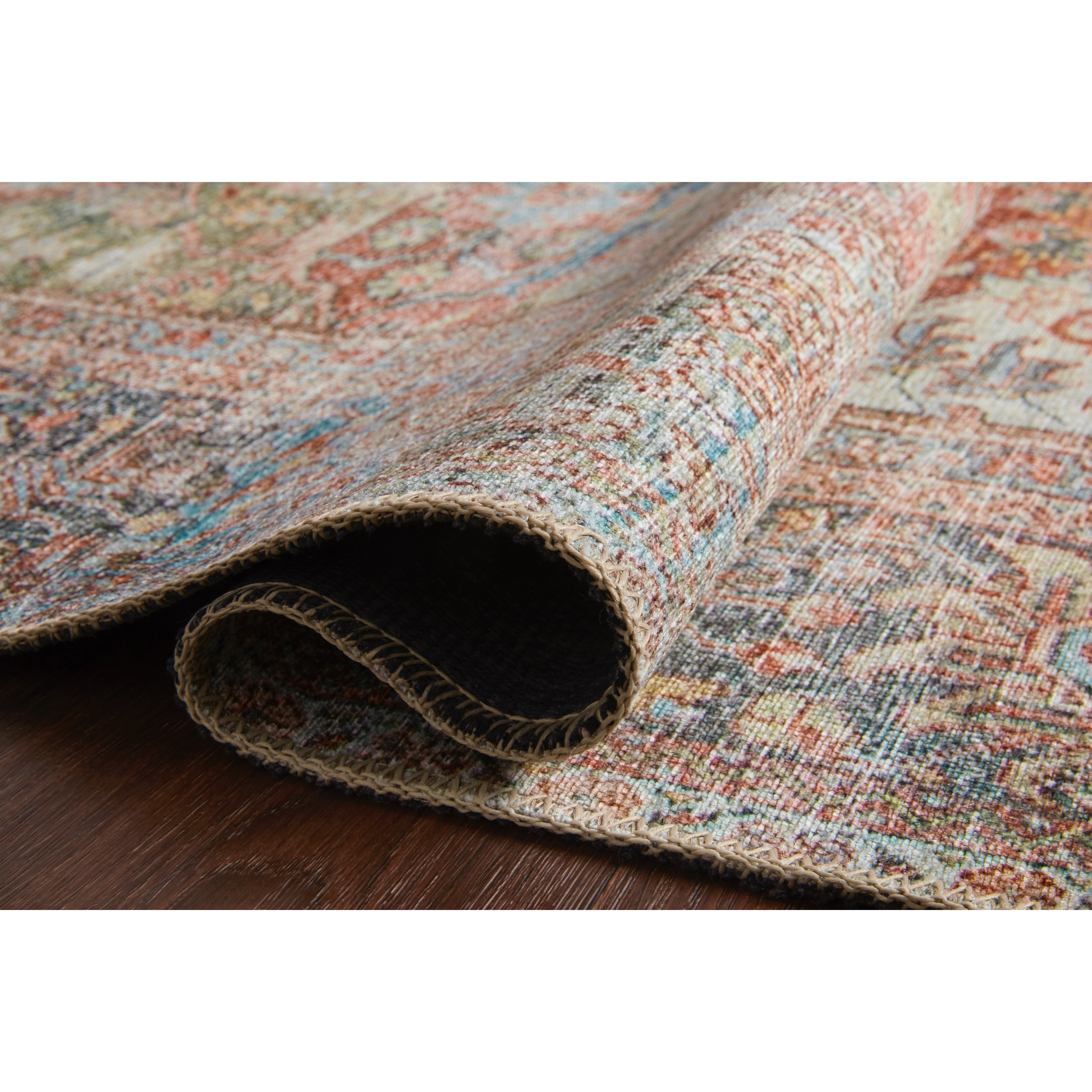 Featuring Loren Brick/Multi Rug by Loloi at Amethyst Home. The Loren Brick/Multi area rug from Loloi captures the spirit of a one-of-a-kind vintage or antique area rug. You will love this rug because the rug is: 
Perfect for families with kids and pets
Very easy to clean and maintain
Comes in big area rug sizes and as cute kitchen and hallway runners
Looks gorgeous with the int. Amethyst Home provides interior design, new construction, custom furniture, and rugs for the Tampa, Florida metro area.