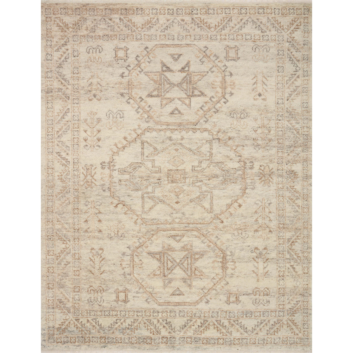 Marco Natural / Mocha Hand-Knotted Rug
