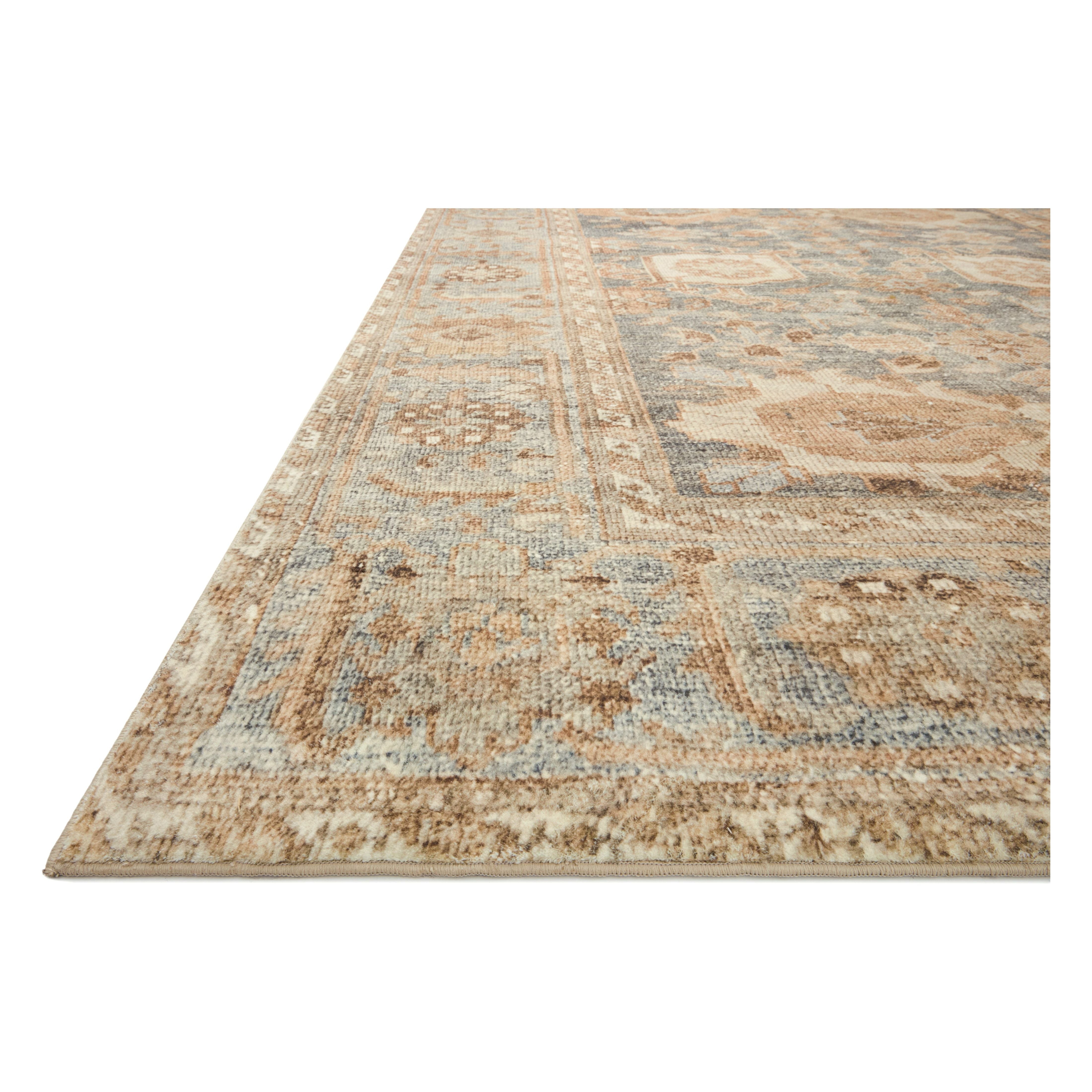 Featuring Margot Ocean / Spice Rug by Loloi at Amethyst Home. Easy on the eyes, comfortable on the feet. Our first collection with CloudPile™, the Margot Collection marries the luxurious feel of a plush pile with the affordability of a printed rug. Margot features timeless and classic designs, in an incredibly plush, cloud-like texture that you can't wait to sink your feet into.Power Loom. Amethyst Home provides interior design, new construction, custom furniture, and rugs for Charlotte metro area