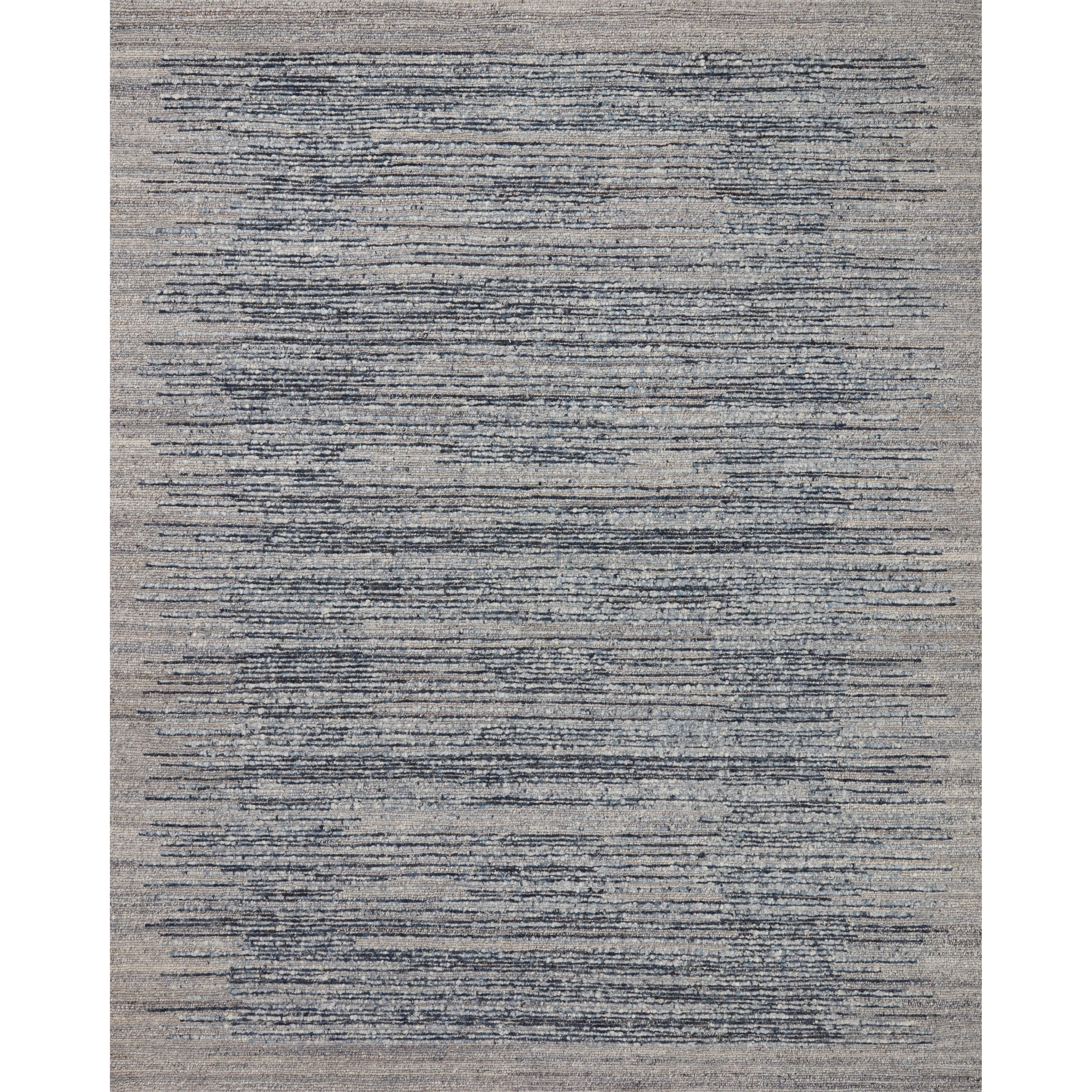 Featuring Raquel Denim / Grey Rug by Loloi at Amethyst Home. The Raquel Collection exemplifies what makes a hand-knotted rug so unique. Each area rug has a ribbed texture and subtle striping created by the artisan’s cut-and-loop technique. Raquel features an organic, asymmetrical linear pattern in an airy, neutral palette. With both an elevated look and fee. Amethyst Home provides interior design, new home construction design consulting, vintage area rugs, and lighting in the San Diego metro area.