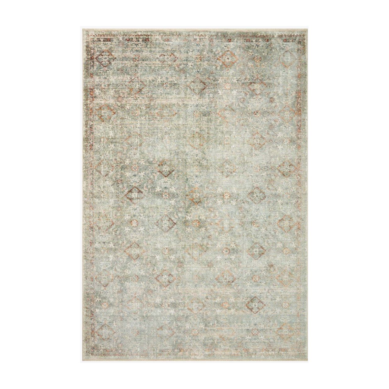 Featuring Sonnet Lagoon / Gold Rug by Loloi at Amethyst Home. The Sonnet Collection is a versatile area rug with traditional motifs that appear to float and fade from the surface, the result of a new power-loomed construction that combines yarns of different textures. The rug is made of space-dyed polypropylene and polyester for a gradient range of colors t. Amethyst Home provides interior design, new home construction design consulting, vintage area rugs, and lighting in the Charlotte metro area.