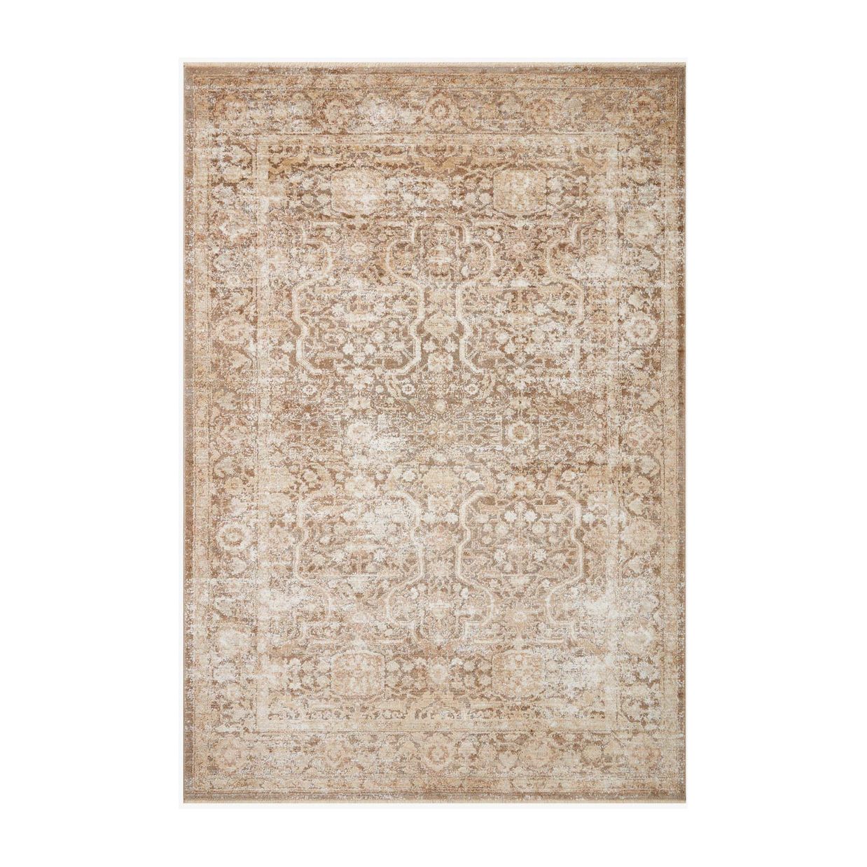 Featuring Sonnet Mocha / Tan Rug by Loloi at Amethyst Home. The Sonnet Collection is a versatile area rug with traditional motifs that appear to float and fade from the surface, the result of a new power-loomed construction that combines yarns of different textures. The rug is made of space-dyed polypropylene and polyester for a gradient range of colors tha. Amethyst Home provides interior design, new home construction design consulting, vintage area rugs, and lighting in the San Diego metro area.