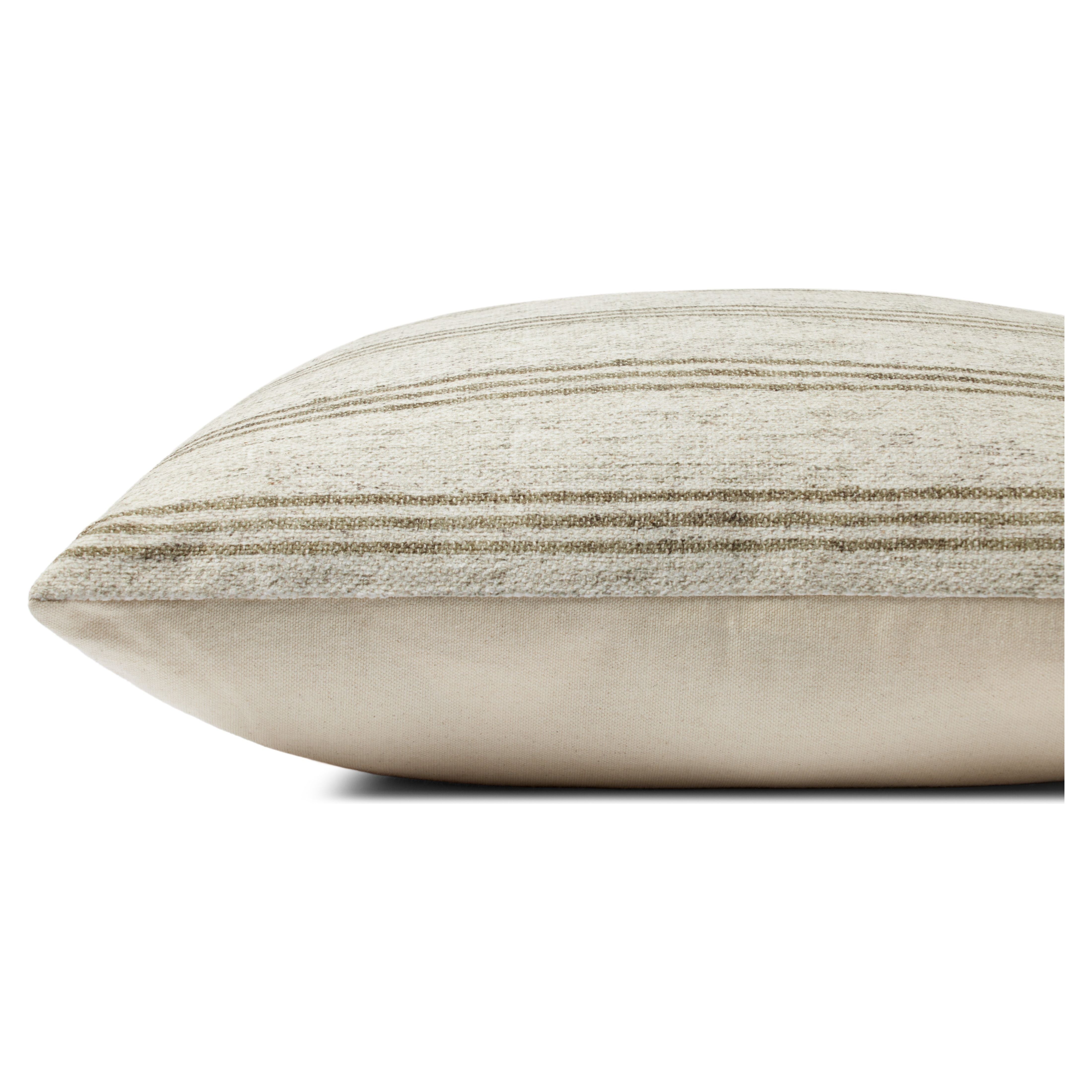 Featuring Striped Olive Pillow by Loloi at Amethyst Home. This pillow was curated to celebrate a wabi sabi, handmade design aesthetic.
Closure: Hidden FlapEdge Treatment: Knife EdgeBack Color: Beige. Amethyst Home provides interior design, new home construction design consulting, vintage area rugs, and lighting in the Charlotte metro area.