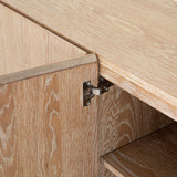 Featuring Mika Dining Sideboard by Four Hands at Amethyst Home. We love the grained matte finish on this Mika Washed Oak Veneer Dining Sideboard. The shelves make this the perfect sideboard for a functional, modernly attractive piece to add to your dining room
Overall Dimensions: 72"W x 16"L x 30"H
Colors: Whitewashed Oak VeneerMaterials: Oak VeneerWe.  Amethyst Home provides interior design, new home construction design consulting, vintage area rugs, and lighting in the Salt Lake City metro area.