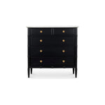 Inspired by the everyday grace of Provence style, the Eleanor 5-drawer chest showcases a classically graceful profile with distinctive turned details. Amethyst Home provides interior design, new home construction design consulting, vintage area rugs, and lighting in the Des Moines metro area.