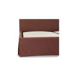 The Joan bed is more than meets the eye, with a hidden compartment that is tastefully innovative and easy to access. Beneath the mattress, a hydraulic system reveals ample storage space neatly tucked away, while a fully removable slipcover allows for easy cleaning --  a classic design with a tasteful twist of modern convenience Amethyst Home provides interior design, new home construction design consulting, vintage area rugs, and lighting in the Los Angeles metro area.