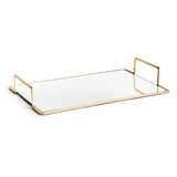 Smooth and streamlined, this mirrored tray is a clean and modern accent. Add to ottoman, side table or even the kitchen counter for a sleek look. Amethyst Home provides interior design, new construction, custom furniture, and area rugs in the Scottsdale metro area.