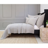 Add textural interest to your bed with the Vancouver Coverlet collection. Made of a lightweight stonewashed cotton gauze with an interwoven ivory stripe, it is the perfect addition to your bed to create a relaxing space. Amethyst Home provides interior design, new construction, custom furniture, and area rugs in the Des Moines metro area.