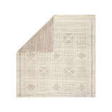 Featuring Reign Sharkskin/Quiet Gray Hand-Knotted Rug by Jaipur Living at Amethyst Home. The captivating Reign collection introduces detail-rich design and inviting carved pile to contemporary and traditional homes alike. The hand-knotted Jadene rug boasts an intricate geometric design in a neutral ivory and light gray colorway. This wool rug's textured pa.  Amethyst Home provides interior design, new home construction design consulting, vintage area rugs, and lighting in the San Diego metro area.