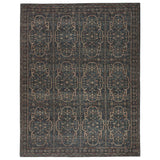 Featuring Rhapsody Reynir Hand-Knotted Rug by Jaipur Living at Amethyst Home. The Rhapsody Reynir Area Rug features heirloom-quality designs of stunningly abrashed Old World patterns.  The Reynir area rug boasts a beautifully washed tile-like motif with a decorative border detail. The deep blue palette is accented with red and cream hues for added depth.  Amethyst Home provides interior design, new home construction design consulting, vintage area rugs, and lighting in the Laguna Beach metro area.