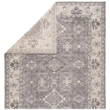 Featuring Salinas Kella Hand-Knotted Rug by Jaipur Living at Amethyst Home. The Salinas collection is punctuated by traditional, intricate details and a soft, hand-knotted wool construction. The neutral Kella area rug makes a transitional statement with grounding hues and tribal motifs. This durable, artisan-made rug features a floral border and medallio.  Amethyst Home provides interior design, new home construction design consulting, vintage area rugs, and lighting in the Kansas City metro area.