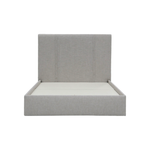 We are in love with the unique details on the Verellen Emilio Bed by Verellen! Standard features include:  Double needle with fan folded pleat detail on headboard Nailhead selection on side panels Upholstered side and front rails Mattress inset 3″ Sits on glides Not available slipcovered Optional: can accommodate 9″ box-spring Fabric is applied up the bolt, seams on footboard and side rails will be visible