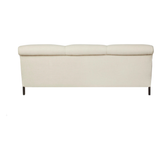 Featuring Beaumont 84" Sofa by Cisco Brothers at Amethyst Home. The Beaumont Sofa by Cisco Brothers is a twist on traditional style, with a piping detail and turned front legs with antique casters. Relax into the comfortable lumber pillows for back support with style. Photographed in Brevard Birch. 
Overall: 84"w x 38"d x 33"hSitting Space: 74"w x 24"dSea.  Amethyst Home provides interior design, new home construction design consulting, vintage area rugs, and lighting in the Washington metro area.