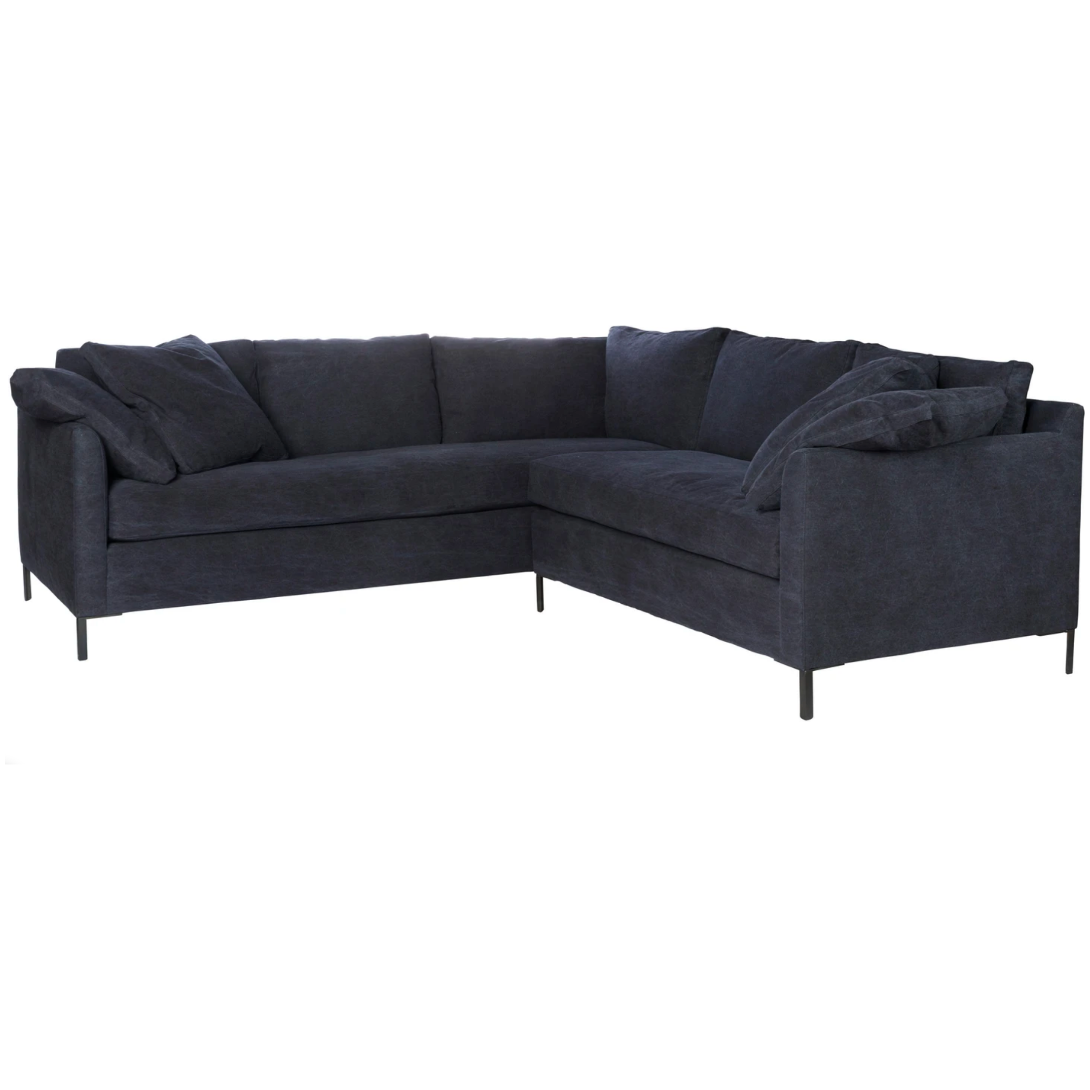 Featuring Radley Upholstered 2 Arm Sectional by Cisco Brothers at Amethyst Home. The Radley Upholstered 2 Arm Sectional by Cisco Brothers is a modern take on a classic shape, with butterfly stitching on the back cushions. Gusseted down pillows soften the angular shape and a comfortable bench seat offers the perfect place to perch with your morning coffee . Amethyst Home provides interior design, new home construction design consulting, vintage area rugs, and lighting in the Alpharetta metro area.