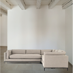 Featuring Grammercy 3-Piece Sectional - Bennett Moon by Four Hands at Amethyst Home. Flexible style, luxurious comfort and family-friendly upholstery. Clean, simple lines and a black iron base keep things casual and chic.
Overall Dimensions: 119"W x 119"L x 30"HColors: Bennett Moon, Matte BlackMaterials: 100% Polyester, IronWeight: 282.19 lbVolume: 123.. Amethyst Home provides interior design, new home construction design consulting, vintage area rugs, and lighting in the Newport Beach metro area.