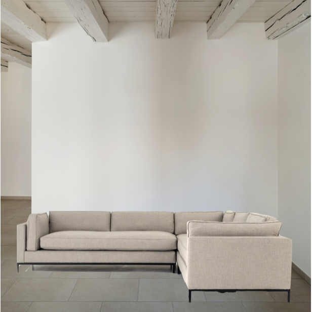 Featuring Grammercy 3-Piece Sectional - Bennett Moon by Four Hands at Amethyst Home. Flexible style, luxurious comfort and family-friendly upholstery. Clean, simple lines and a black iron base keep things casual and chic.
Overall Dimensions: 119"W x 119"L x 30"HColors: Bennett Moon, Matte BlackMaterials: 100% Polyester, IronWeight: 282.19 lbVolume: 123.. Amethyst Home provides interior design, new home construction design consulting, vintage area rugs, and lighting in the Newport Beach metro area.