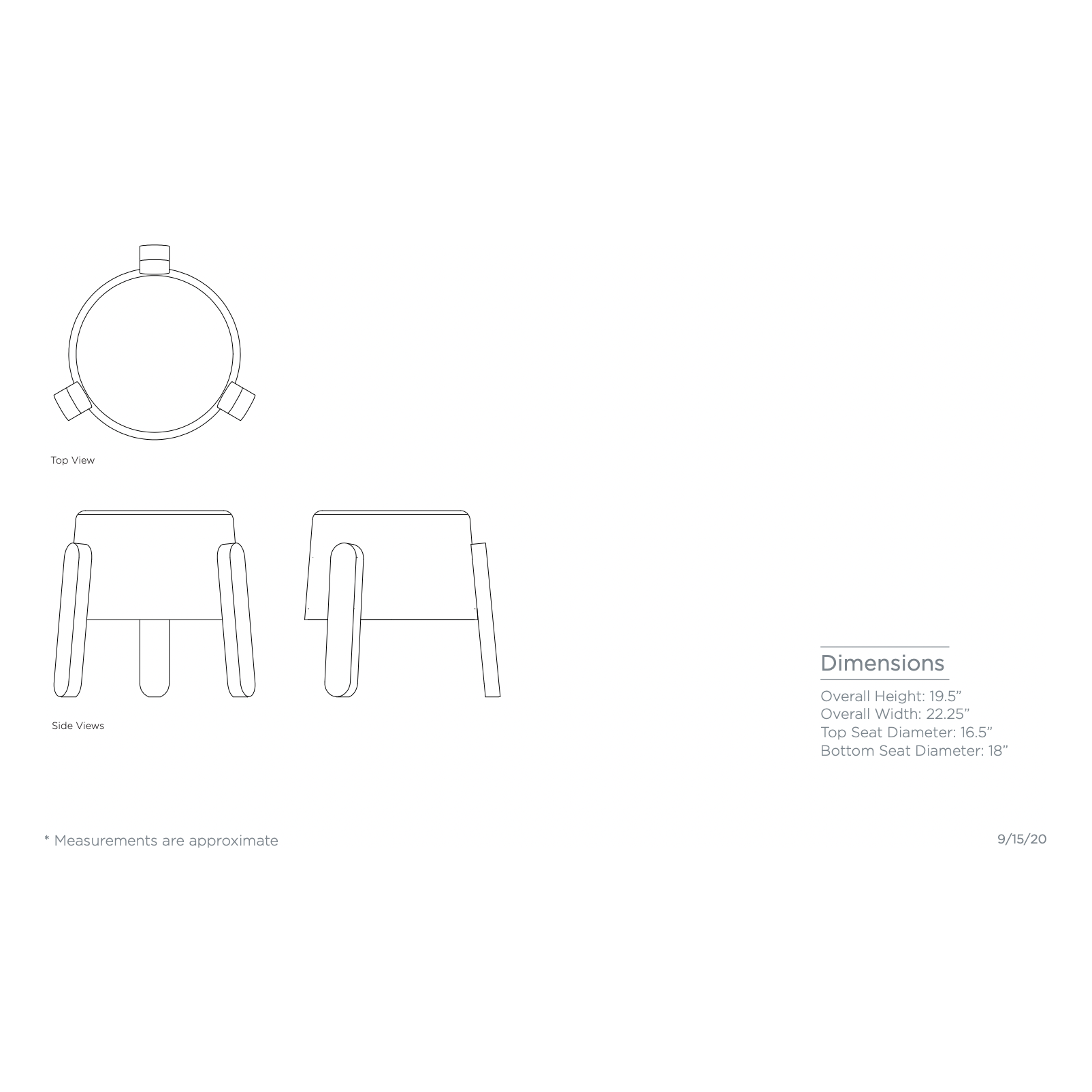 Our Lou Stool by Verellen is super modern and perfect for any home. We'd love to see this next to your bathtub or sofa for extra seating. The stool comes standard with:  • foam and fiber construction • double needle stitch detail • exposed wood legs – specify wood finish