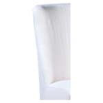 Featuring Craig Dining Chair by Dovetail at Amethyst Home. The Craig Dining Chair is featured in a gorgeous white linen slip cover in a Belgian wrinkle. The chair is comfortable, chic, and easy to care and maintain.
Belgian wrinkle white linen fabric
Birch frame
Size: 19"L x 23"d x 35"hSeat Height: 20"h.  Amethyst Home provides interior design, new home construction design consulting, vintage area rugs, and lighting in the Laguna Beach metro area.