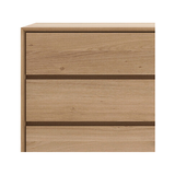 Featuring Nordic Dresser by Ethnicraft at Amethyst Home. Our Nordic Dresser combines refined design with the purity of solid wood. The bevelled edges gives this solid oak furniture an extra edge, we would say. This chest of drawers is made from solid oak and features three drawers.
Size: 51.5'" x 22.5'" x 33"
Material: Oak
Weight: 190 lbs.  Amethyst Home provides interior design, new home construction design consulting, vintage area rugs, and lighting in the Park City metro area.