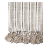 Newport Throw Natural/Midnight | ready to ship!