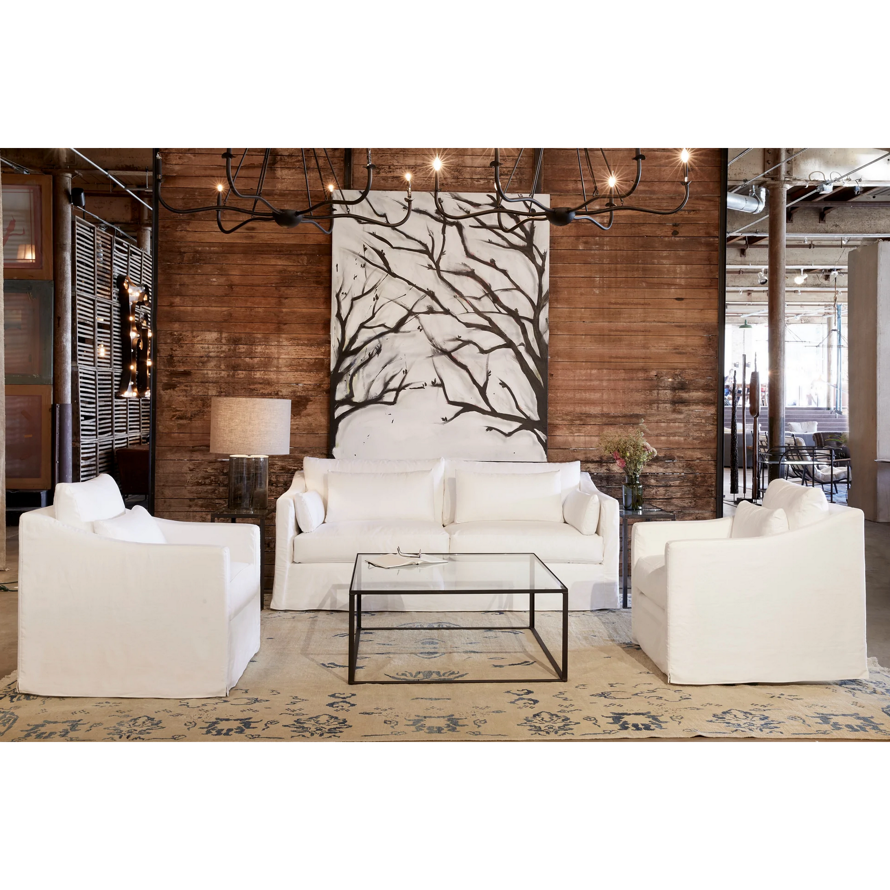 Featuring Rebecca Deluxe 84" Sofa - Essentials by Cisco Brothers at Amethyst Home. Soft as a cloud, the Rebecca Deluxe 84" Sofa - Essentials by Cisco Brothers is the perfect piece to complete your living room. It’s base is a FSC certified Maple hardwood frame. This sofa has a luxurious feather cloud fill with a foam core, bringing relaxation and ease into y. Amethyst Home provides interior design, new home construction design consulting, vintage area rugs, and lighting in the Calabasas metro area.