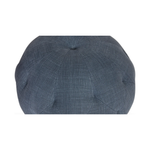 Featuring Pouf 20" Ottoman by Cisco Brothers at Amethyst Home. We love the stitching detail on this Pouf 20" Ottoman by Cisco Brothers. Place in your den, living room, or other entertainment area of your home and keep for years to come! Photographed in Bengal Pin Strip Indigo and Anvil Stone. 
Overall: 20"dia x 15"hSeat Height: 15"h. Amethyst Home provides interior design, new home construction design consulting, vintage area rugs, and lighting in the Miami metro area.