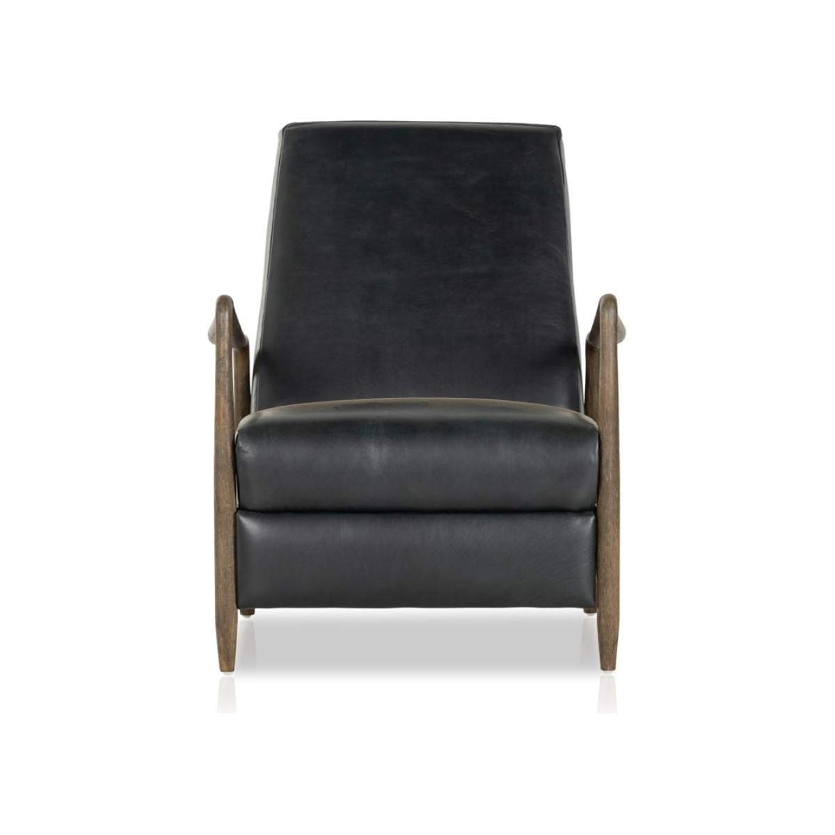 Featuring Braden Dakota Black Recliner by Four Hands at Amethyst Home. The craftsmanship of the sophisticated Braden Recliner seen here in Dakota Black is second to none. With its soft leather and silhouette, this recliner will look great in your main living space or office.
Overall Dimensions: 29"W x 37"L x 36.50"HMaterials: Top Grain Leather, Solid Paraw. Amethyst Home provides interior design, new home construction design consulting, vintage area rugs, and lighting in the Scottsdale metro area.