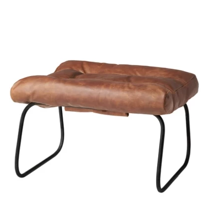 Featuring Brando Leather Ottoman by Cisco Brothers at Amethyst Home. This gorgeous custom leather ottoman, the Brando Leather Ottoman by Cisco Brothers, pairs well with our Brando Chair, also from Cisco Brothers. As shown in Spur Terracotta in a Grade 500 leather. Lifestyle shots in the dark leather are discontinued.
Ottoman size: 25"w x 20"d x 16.5"h. Amethyst Home provides interior design, new home construction design consulting, vintage area rugs, and lighting in the Winter Garden metro area.