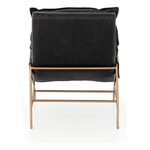 Featuring Taryn Chair - Sonoma Black by Four Hands at Amethyst Home. This Taryn Chair - Sonoma Black is a nod to relaxed modernism, playing up the natural depth of exclusive top-grain leather, with buckle details and low-slung styling crafting the hippest of vibes.
Overall Dimensions: 28"W x 37"L x 35"HColors: Sonoma Black, Aged BrassMaterials: Top Grain Leat.  Amethyst Home provides interior design, new home construction design consulting, vintage area rugs, and lighting in the Austin metro area.