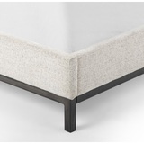 Featuring Newhall Bed - Plushtone Linen by Four Hands at Amethyst Home. Subtle, modern elegance found in this Newhall Bed - Plushtone Linen. A low, tufted headboard in a light textural grey pairs with a simple gunmetal iron base.
Queen Overall Dimensions: 64.5"W x 86.5"L x 55"HKing Overall Dimensions: 80.5"W x 86.5"L x 55"H
Colors: Plushtone Linen, GunmetalMat.  Amethyst Home provides interior design, new home construction design consulting, vintage area rugs, and lighting in the Tampa metro area.