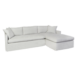 Featuring Louis 2 Piece Sectional - Custom by Cisco Brothers at Amethyst Home. A modern, tailored sofa made with the right stuff -- the Louis 2 Piece Sectional by Cisco Brothers is a classic, updated silhouette that is stunning and comfortable. 
Overall: 121"w 68"d 31"hOverall Sitting Space: 81"w 54.5"dOne Arm Sofa: 80"w x 40"d x 31"h - Sitting Space: 65.  Amethyst Home provides interior design, new home construction design consulting, vintage area rugs, and lighting in the Los Angeles metro area.