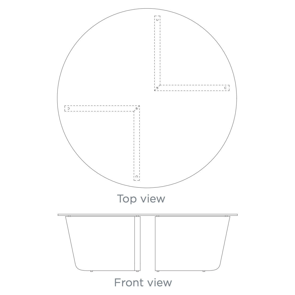 The Valencia Coffee Table is bench-crafted with sustainably harvested hardwood in Verellen's North Carolina atelier. Each table is handmade and takes 8 to 12 weeks for delivery.  Dimensions: 48"W x 48"D x 15"H
