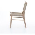 Featuring Delmar Outdoor Dining Chair by Four Hands at Amethyst Home. Simply stylish, indoors or out. Washed brown teak frames woven ivory rope, making a texture-driven statement. Cover or store inside during inclement weather and when not in use.
Overall Dimensions: 20.50"W x 24.25"L x 35"HColors: Ivory Rope, Washed Brown-FscMaterials: 100% Polypropylene, Sol.  Amethyst Home provides interior design, new home construction design consulting, vintage area rugs, and lighting in the Omaha metro area.