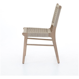 Featuring Delmar Outdoor Dining Chair by Four Hands at Amethyst Home. Simply stylish, indoors or out. Washed brown teak frames woven ivory rope, making a texture-driven statement. Cover or store inside during inclement weather and when not in use.
Overall Dimensions: 20.50"W x 24.25"L x 35"HColors: Ivory Rope, Washed Brown-FscMaterials: 100% Polypropylene, Sol.  Amethyst Home provides interior design, new home construction design consulting, vintage area rugs, and lighting in the Omaha metro area.