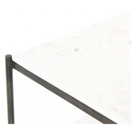 Featuring Tatum Nightstand - Hammered Gray by Four Hands at Amethyst Home. A luxe alternative to nightstands -- this Tatum marble nightstand is sophisticated, easy to style, and we love the proportions with a king sized bed.
Overall Dimensions: 25"W x 18"L x 26"H
Colors: Hammered Grey W/Clear Powder Coat, Polished White MarbleMaterials: Iron, Solid Mar.  Amethyst Home provides interior design, new home construction design consulting, vintage area rugs, and lighting in the Winter Garden metro area.