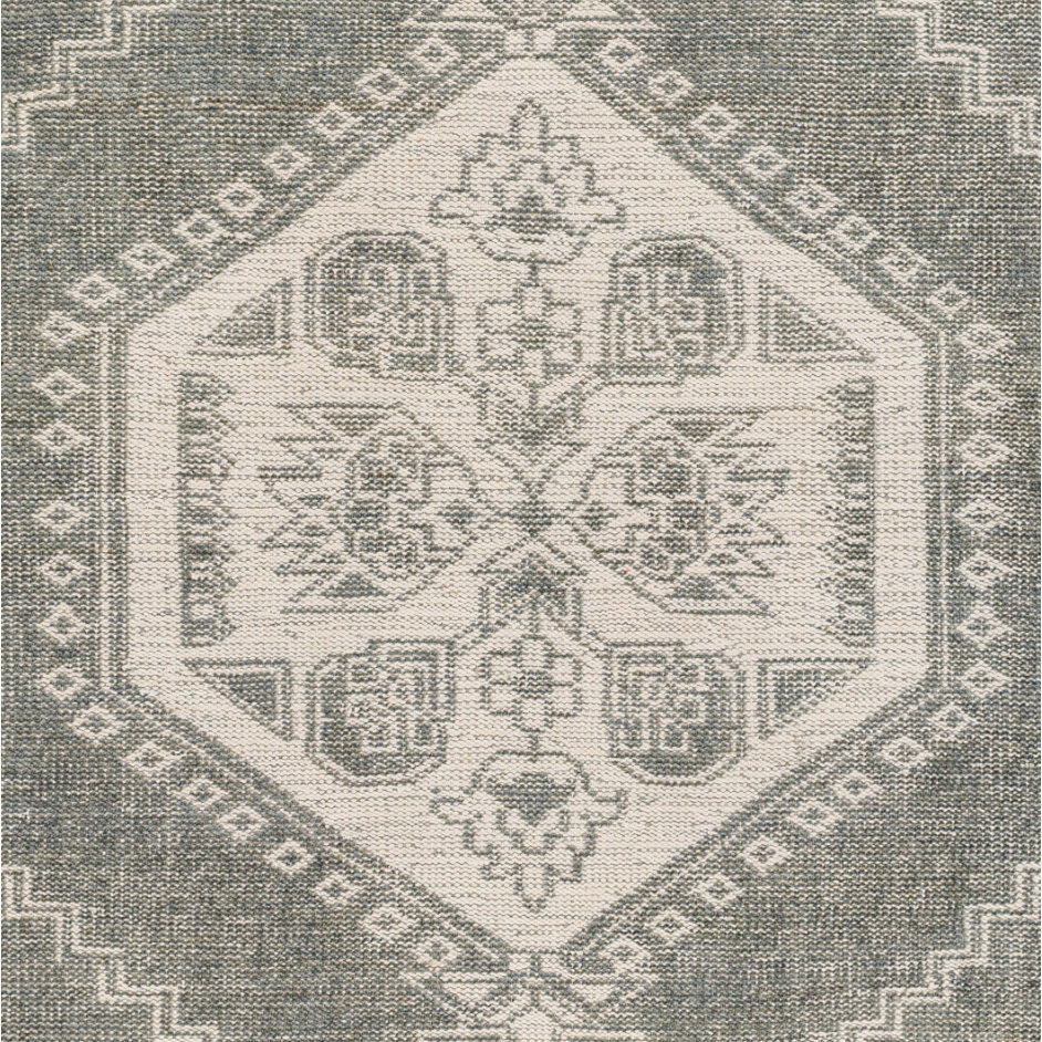 Featuring Zahra Charcoal Hand-Knotted Rug by Surya at Amethyst Home. The Zahra Collection showcases traditional inspired designs that exemplify timeless styles of elegance, comfort, and sophistication. With their hand knotted construction, these rugs provide a durability that can not be found in other handmade constructions, and boasts the ability to be th.  Amethyst Home provides interior design, new home construction design consulting, vintage area rugs, and lighting in the Park City metro area.