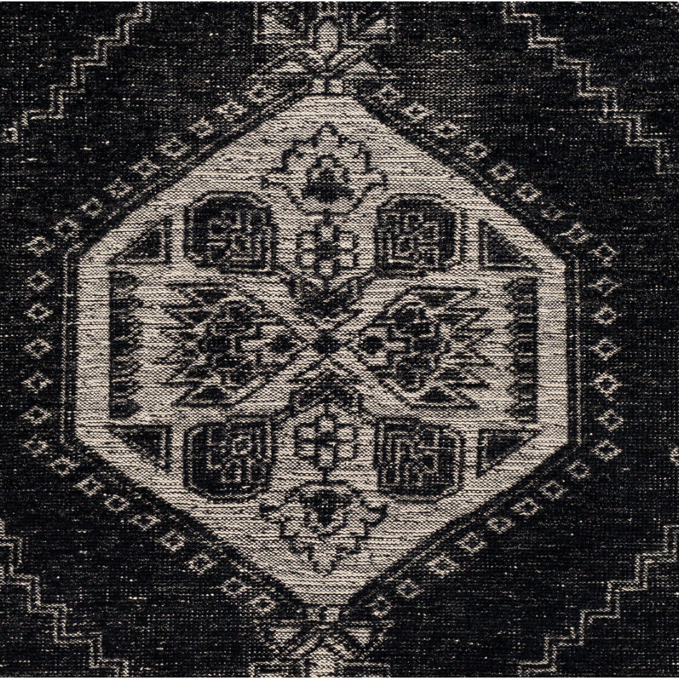 Featuring Zahra Black Hand-Knotted Rug by Surya at Amethyst Home. A true gem in a hard to find color -- this jet black hand-knotted rug is a designer's treasure.  Vacuum regularly and clean with soap & water.
Hand KnottedWoolZHA-2303.  Amethyst Home provides interior design, new home construction design consulting, vintage area rugs, and lighting in the Portland metro area.
