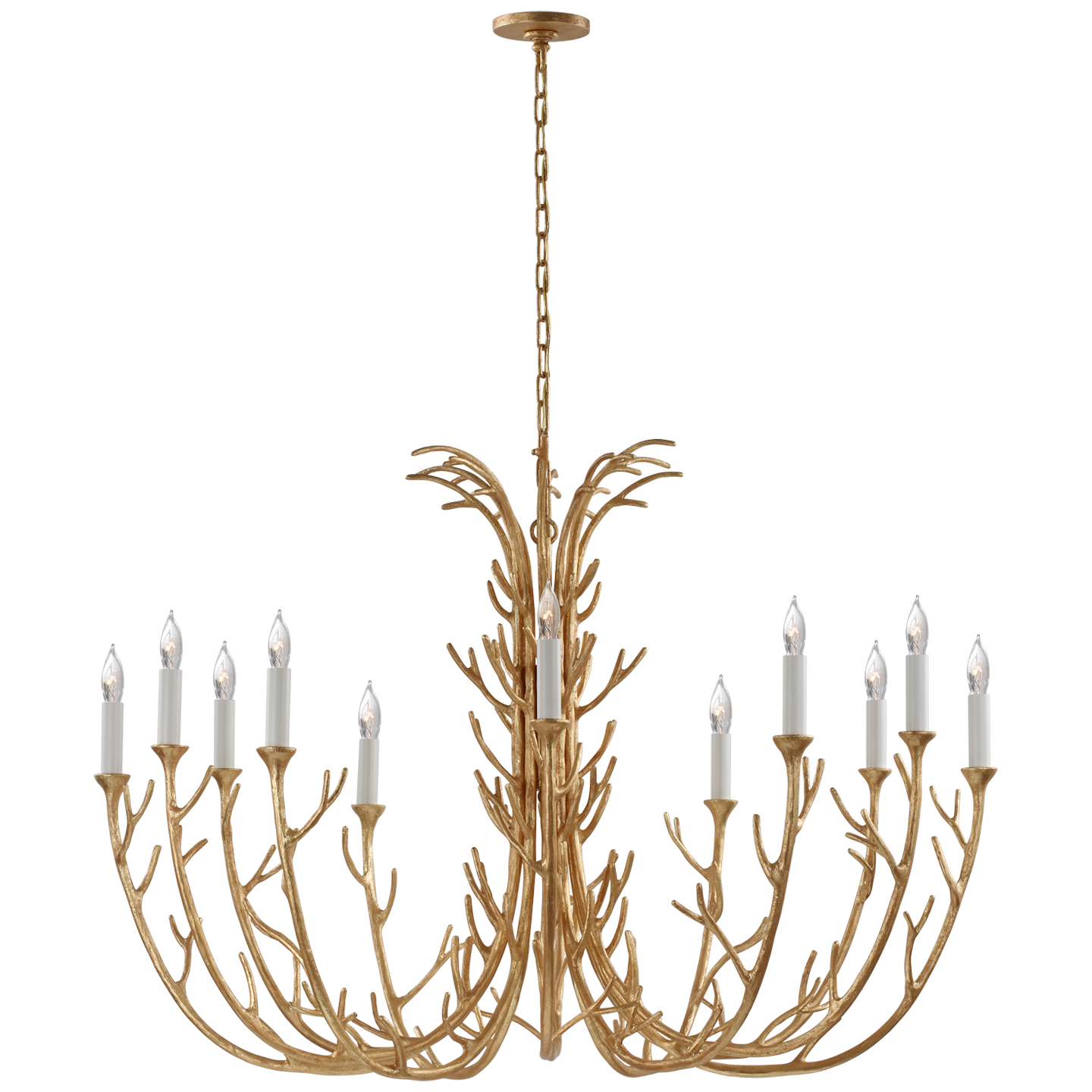Featuring Silva Grande Chandelier by Visual Comfort at Amethyst Home. The protruding branches of this Silva Chandelier by Visual Comfort are stunning and would look fabulous in any dining room, entry, or other large area. 
Overall Dimensions: 48.25" L x 48.25" W x 37" HWeight: 104 lbs.  Amethyst Home provides interior design, new home construction design consulting, vintage area rugs, and lighting in the Boston metro area.